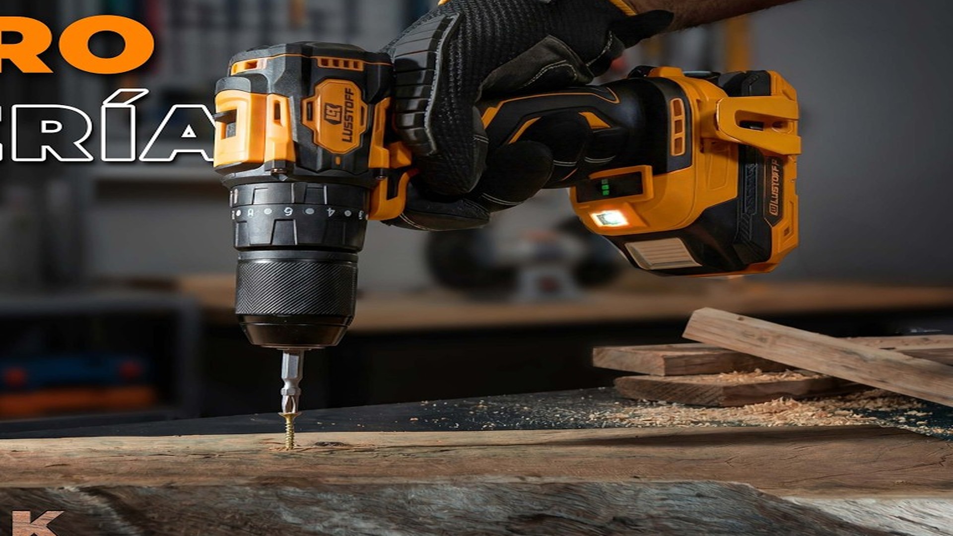Taladro inalámbrico Lüsqtoff TIL45131-8BK Brushless