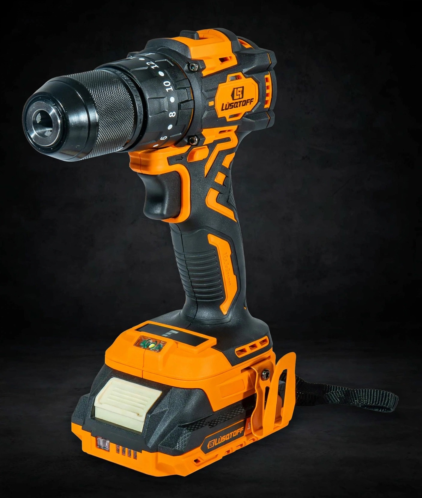 Taladro Percutor Inalámbrico Lüsqtoff TIL45131-8BK 18V Brushless — foto de estudio